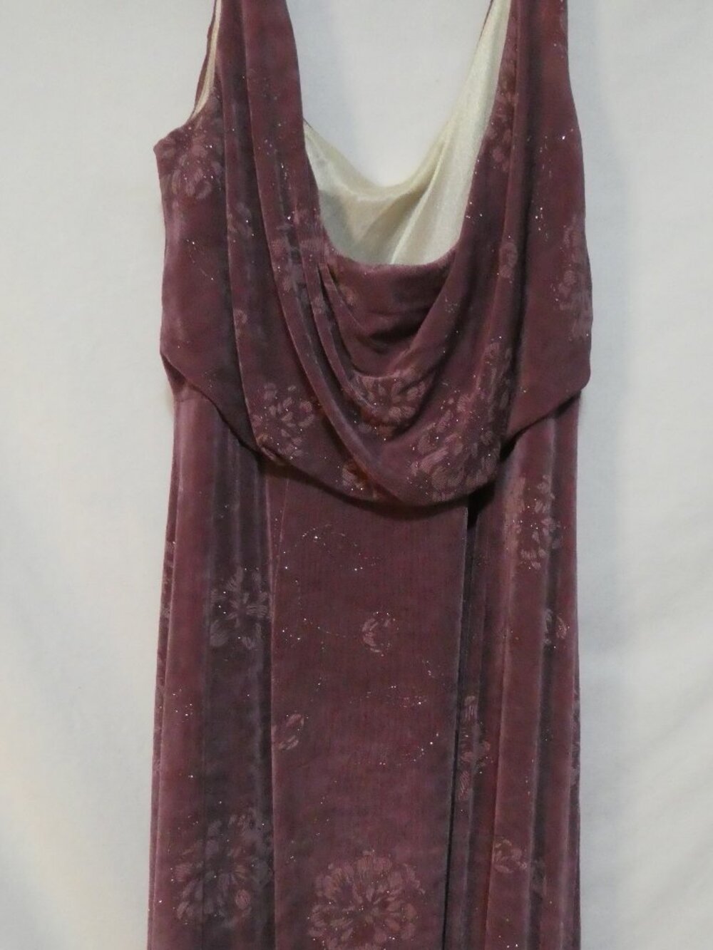 J KAUR COLLECTION By Barketti Purple Floral Maxi Dress - Size 12 - Picture 14 of 16